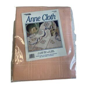 Leisure Arts Cross Stitch 18 ct Peach Afghan Anne Cloth 1.25 yards 58 inch wide